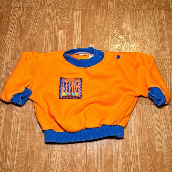 Vintage the Children's Place Orange Boys Pullover Sweatshirt Size M 12-18 Months - Picture 5 of 5